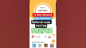 Referral code Bee Network//  Bee Network Referral Code// Free Mining App Crypto Download #bee