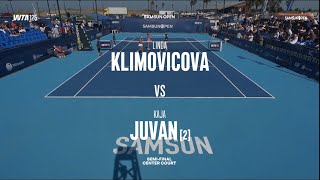 Linda Klimovicova (POL) vs (2) Kaja Juvan (SLO) - Game, Set and Match Point