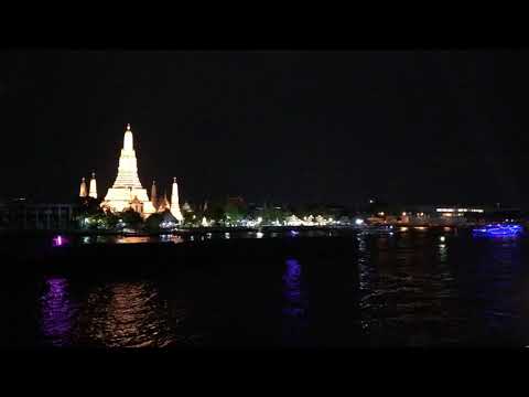 방콕 왓아룬사원 야경 from 촘아룬 레스토랑 Bangkok wat arun temple view from restraunt ‘chom arun’ 야경 경치