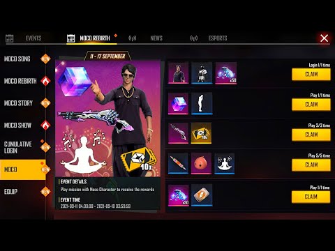CLAIM ALL 😱 NEW AMAZING REWARDS 🎁 FREE GUN SKIN 🔥 FREE PET 🔥 FREE FIRE