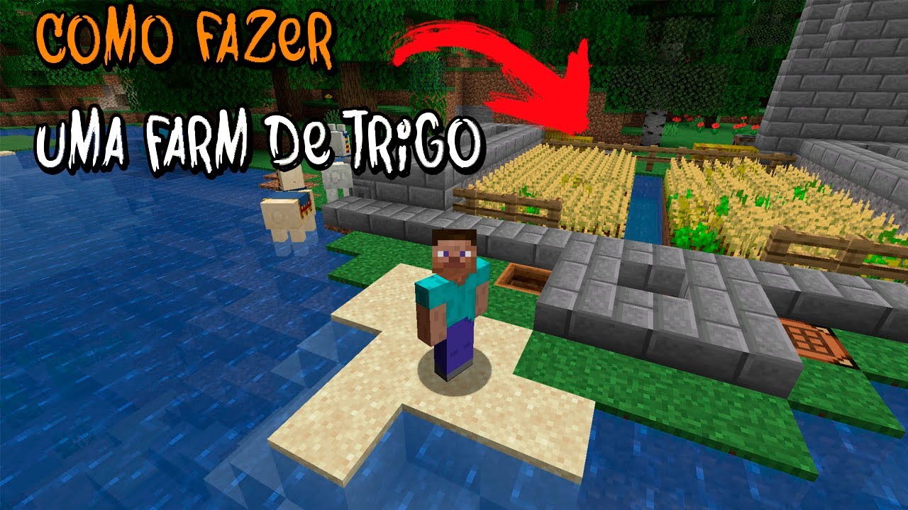 Como fazer uma farm de trigo - #4 - Meu mundo de Minecraft - YouTube