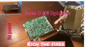Mackie dl06 no power, not connecting to app