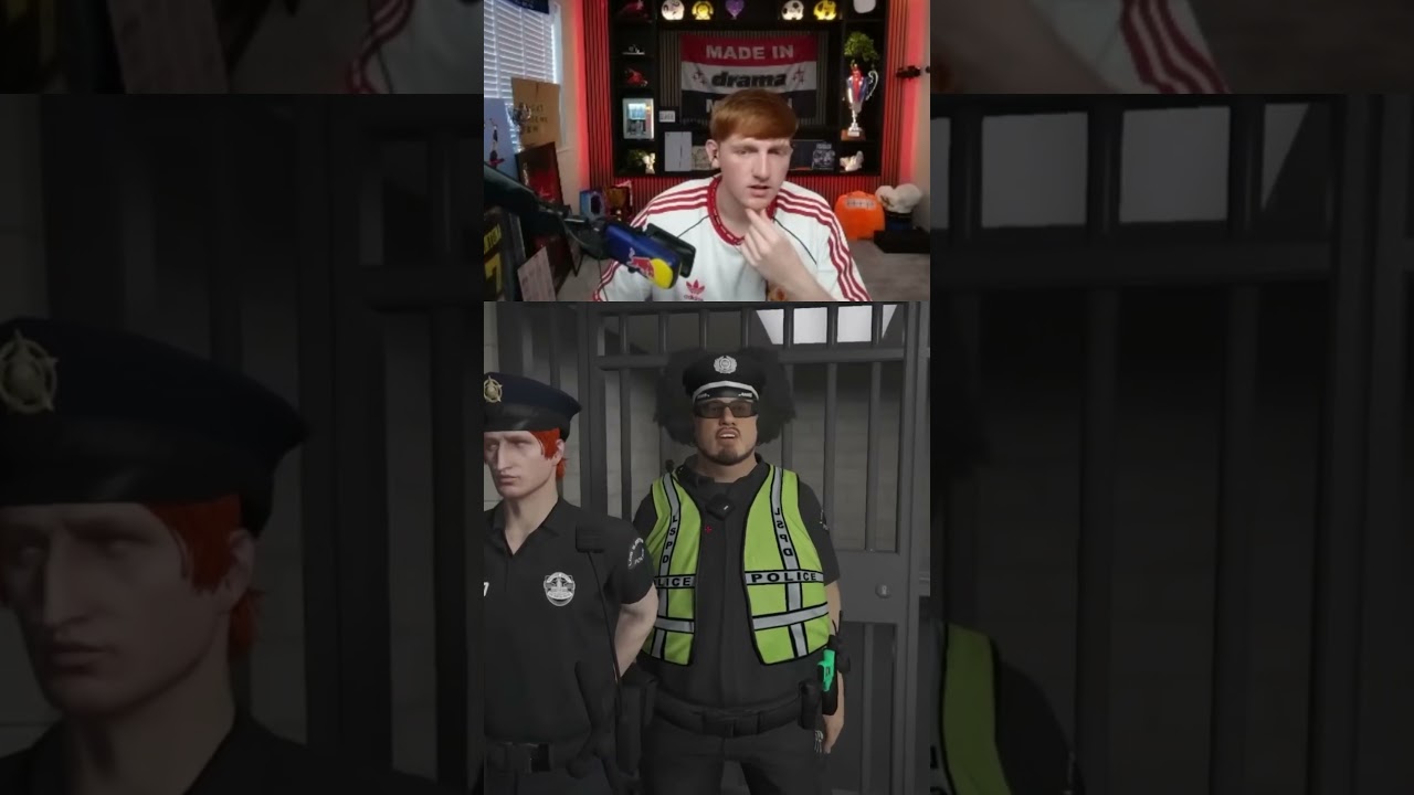 Angry Ginge RECREATES his ARREST in GTA RP #funnymoments #twitchclips #angryginge13 #gta #gtarp