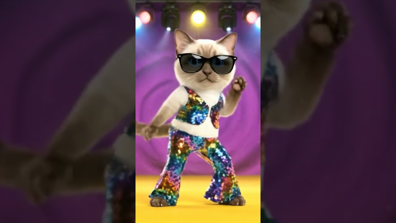 Cute cat dancing video 😍😻 #cat #dog # dog dance #cat dance #hen dance