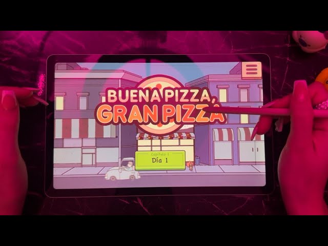 Whispering and tapping while playing GRAN PIZZA Asmr