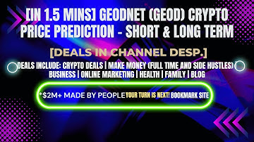 [In 1.5 mins] Geodnet (GEOD) Crypto Price Prediction – Short & Long Term [Crypto Deals In Desp.]