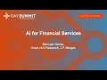 Keynote: AI for Financial Services - Manuela Veloso, Head of AI Research, J.P. Morgan