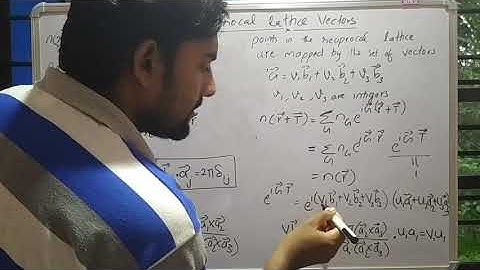 reciprocal lattice vectors