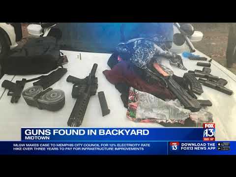 ⁣Backpack full of guns dumped in man's backyard after shootout