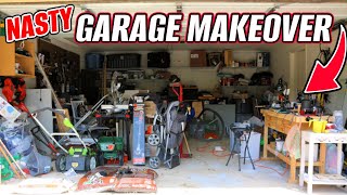 FILTHY Garage Makeover || Detailing Studio Cleaning || Giraffe Tools