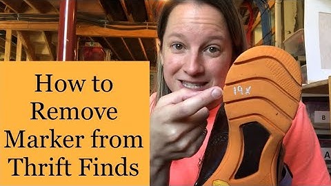 How to Remove Permanent Marker from Thrift Store Finds