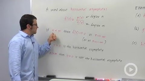Graphing Rational Functions, n less than m