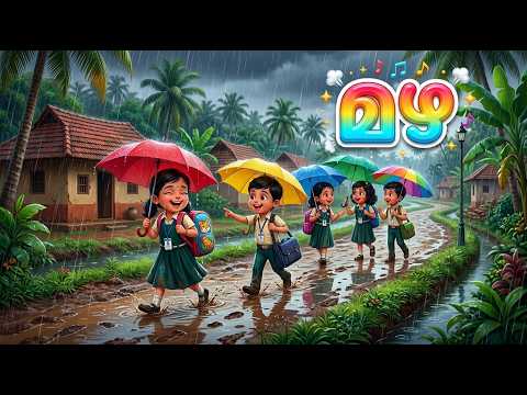 Mazha Mazha Mazha Peyyunnu | Fun Malayalam Rain Song for Kids | മഴ മഴ മഴ മഴ പെയ്യുന്നു.