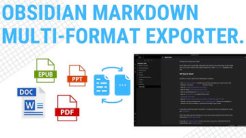 Obsidian File Export - Word, ePub, PowerPoint & More