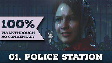 Resident Evil 2 Remake Walkthrough - CLAIRE B (Hardcore,No Damage,100%) part 1 POLICE STATION