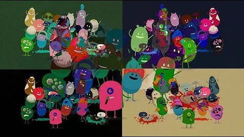 dumb ways to die formas tontas multicolor normal & reversed