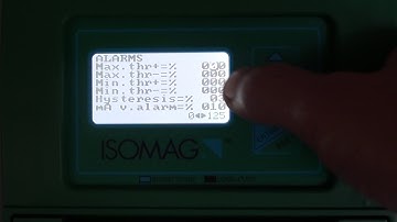 Electromagnetic flowmeter ISOMAG MV - How to set the alarm setting A integrated with B?