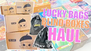 HUGE POP MART HAUL! Lucky Bags, Blind Boxes + Art Toy Figures | PUCKY, SKULL PANDA, DIMOO, MOLLY ♡