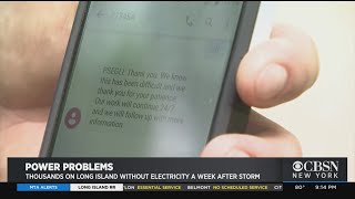 Long Islanders Frustrated After Spending Nine Days Without Electricity
