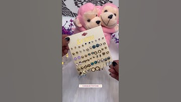 Comment for the Link🖇️❤️Beautiful 30 Pairs Earrings Set on Blinkit✨#blinkit #earring #viralvideo