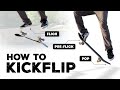 How to kickflip  skateboard trick tutorial  slow motion