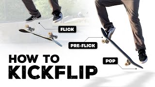 How to Kickflip | Skateboard Trick Tutorial | Slow Motion by Skidish Skateboarding 54,933 views 1 year ago 4 minutes, 20 seconds