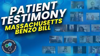 Patient Testimony for Massachusetts Benzodiazepine Bill