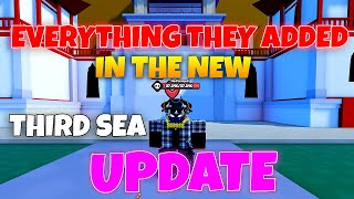 EVERY NEW CODE IN THE THIRD SEA UPDATE (One Fruit Simulator) 