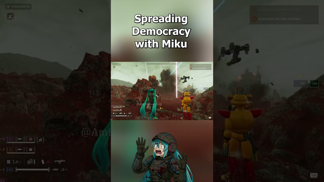 Распространяем демократию вместе с Мику ☠️ 