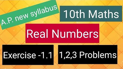 10th Maths - Real numbers - Exercise-1.1-  1,2,3 problems