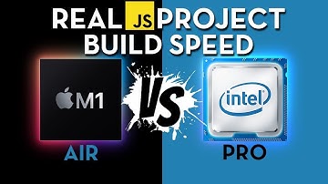 M1 MacBook Air and Intel i9 MacBook Pro REAL JavaScript Project Build Speed Shootout