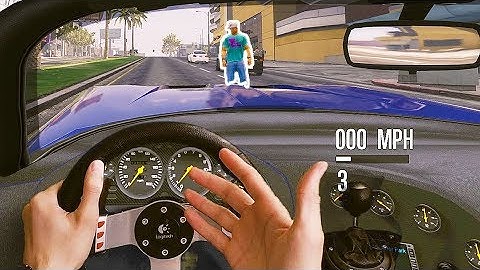 GTA V Steering Wheel & Manual Transmission Mod Test #4 | Logitech G27