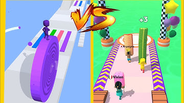 Layers Roll Vs Shortcut Run : Gameplay Walkthrough Part 2 - Level 1-9999 All Level (iOS, Android)