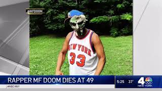 NBC News covers MF DOOM's passing (R.I.P. 1971-2020)