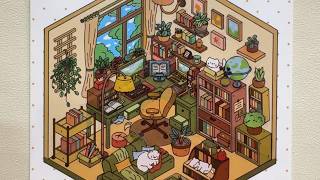 【ASMR】DIY Cozy Study Room | Solitude Time with Cats | No Talking Sticker Scene screenshot 5