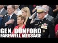 Gen. Dunford Farewell Message