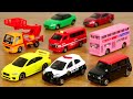 トミカ 神食玩 第５弾登場！トミカ標識セット５ 全８種 ロンドンバス・WRX STi・いすゞエルフ 高所作業車・日産 スカイライン・マーチ パトロールカー・ラパン・消防指揮車・マツダ RX-8