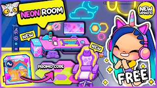 I Build a Gamer Room in My Mansion! 🎮 TEEN NEON ROOM 🌈 FREE Decoration Ideas | Avatar World