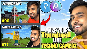 How to make THUMBNAIL like TECHNO GAMERZ IN MOBILE (In just 2 min)