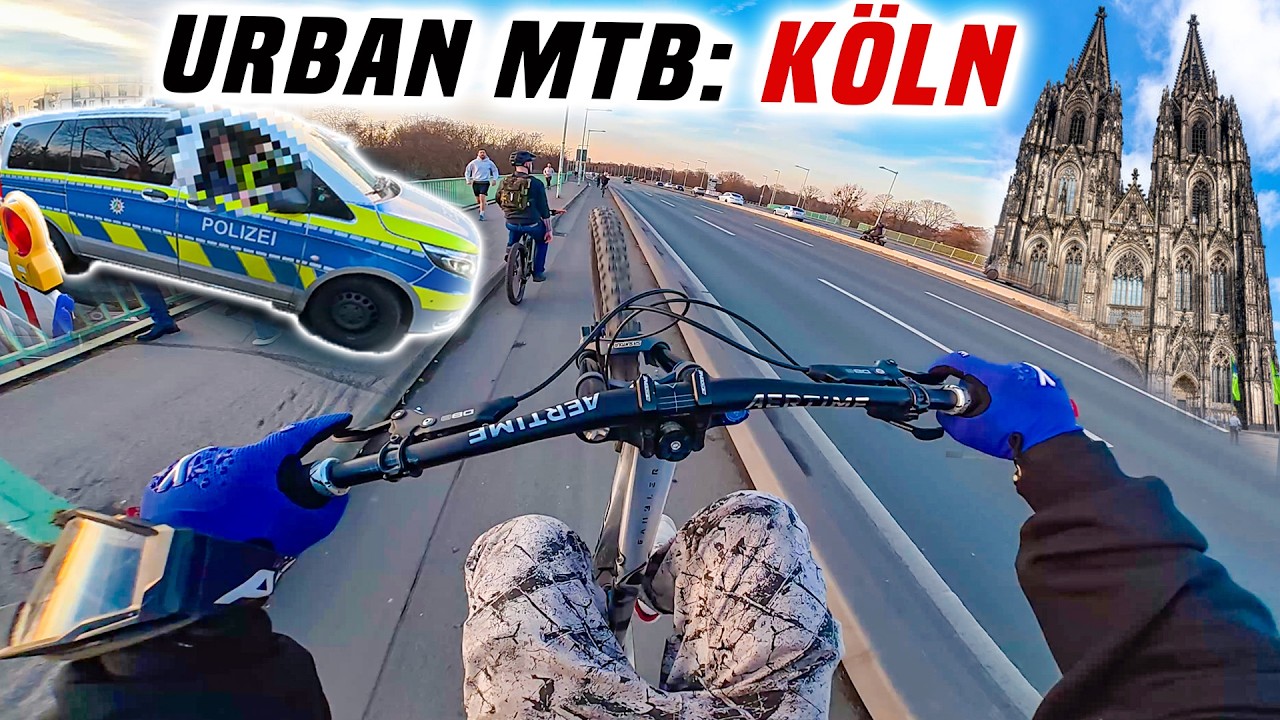 Polizei unterbricht URBAN Downhill Köln Weihnachts-Rideout 2025