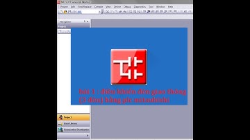 Bài 1: điều khiển đèn giao thông  (3 đèn) với giả lập plc mitsubishi - chi tiết trong phần mô tả....