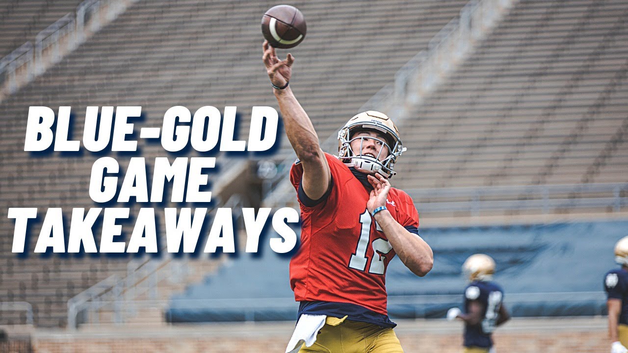 Notre Dame Football 2021 Blue-Gold Game: Initial Observations, Stats,  Scoring Summary