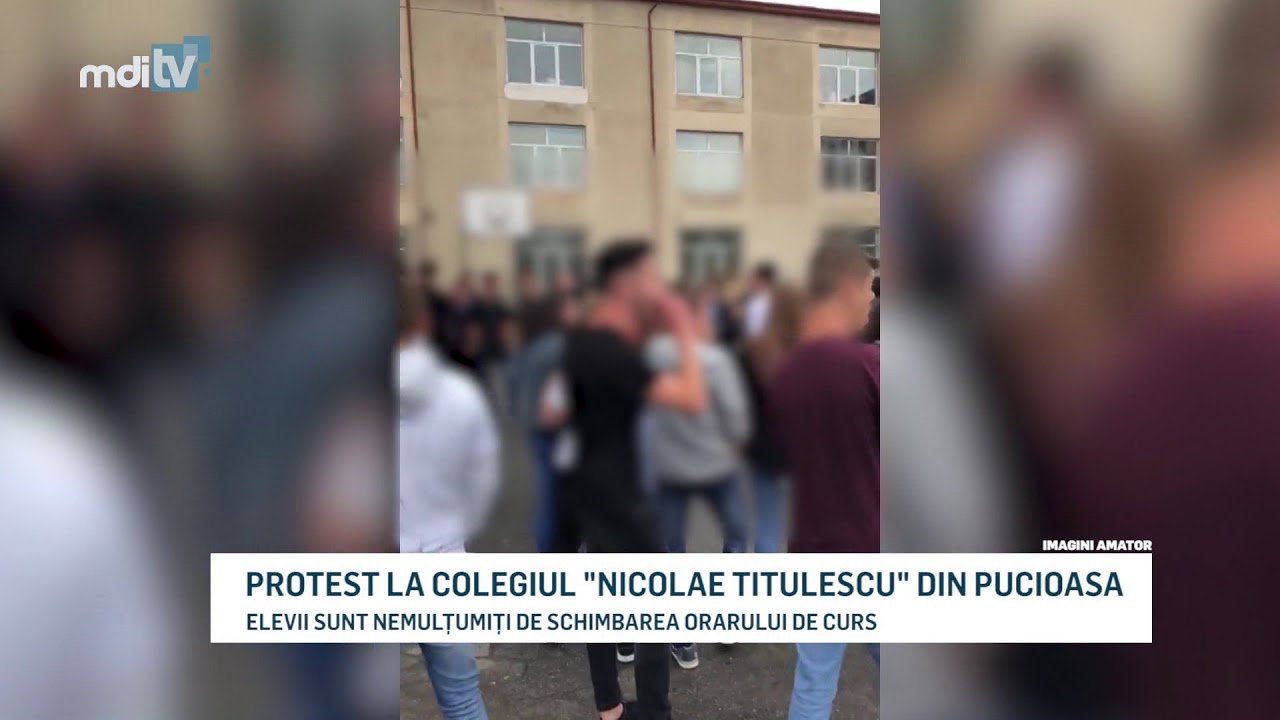 PROTEST LA COLEGIUL NICOLAE TITULESCU DIN PUCIOASA   YOUTUBE