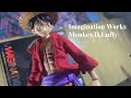 Imagination works 19 one piece monkey d luffy action figure reviewshowcase stopmotion