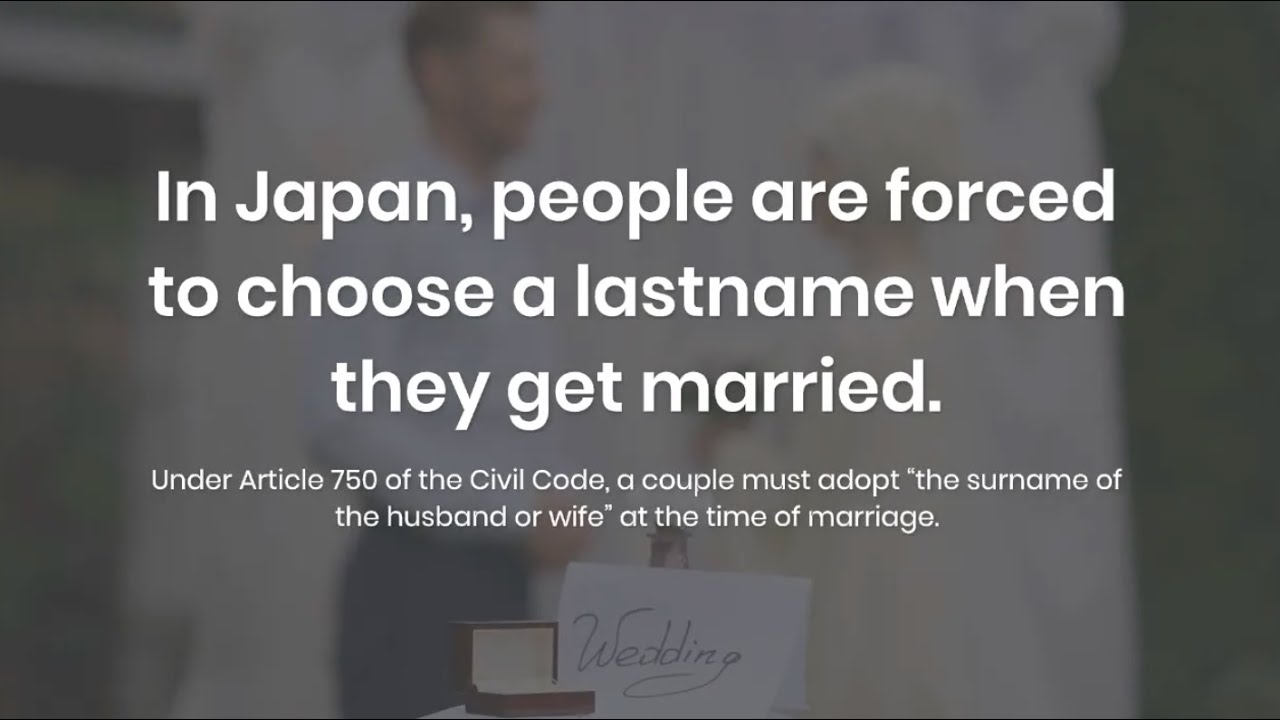 Japan marriage law