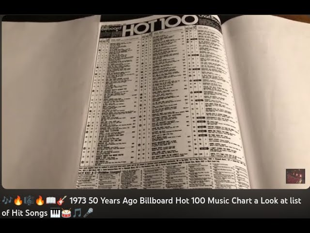 🎶🔥🎼🔥📖🎸 September 1st 1973 50 Years Ago Billboard Hot