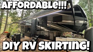 Effective investment for long and short term hot/cold weather insulation of your DIY RV skirting