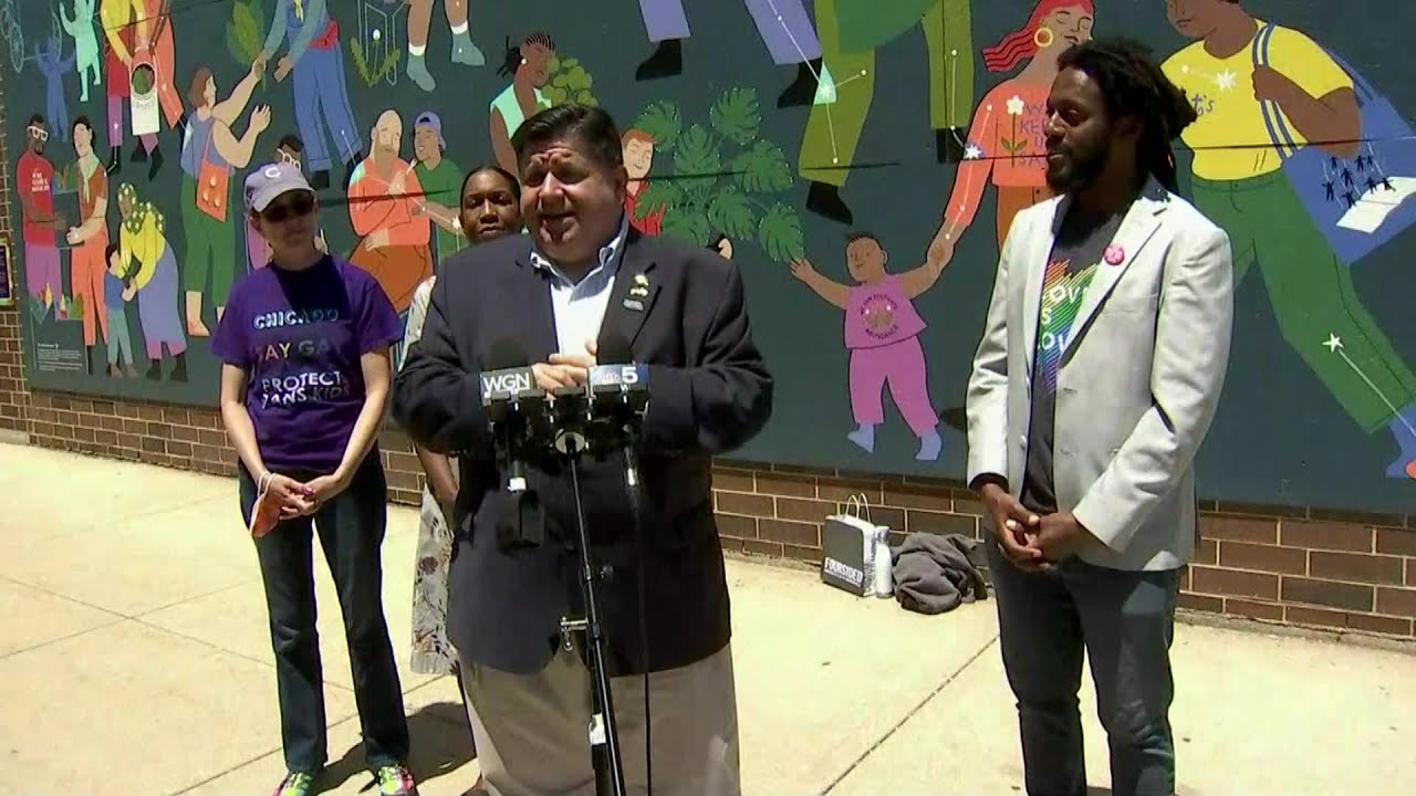 Gov. Pritzker talks about commitment to LGBTQ+ rights - YouTube