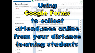 Using Google Forms for Distance Learning Attendance Check In