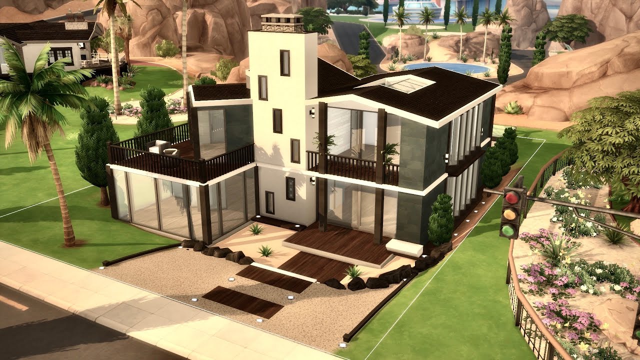 Desert Contemporary Home 🏜️ The Sims 4 Speed Build No Cc Youtube